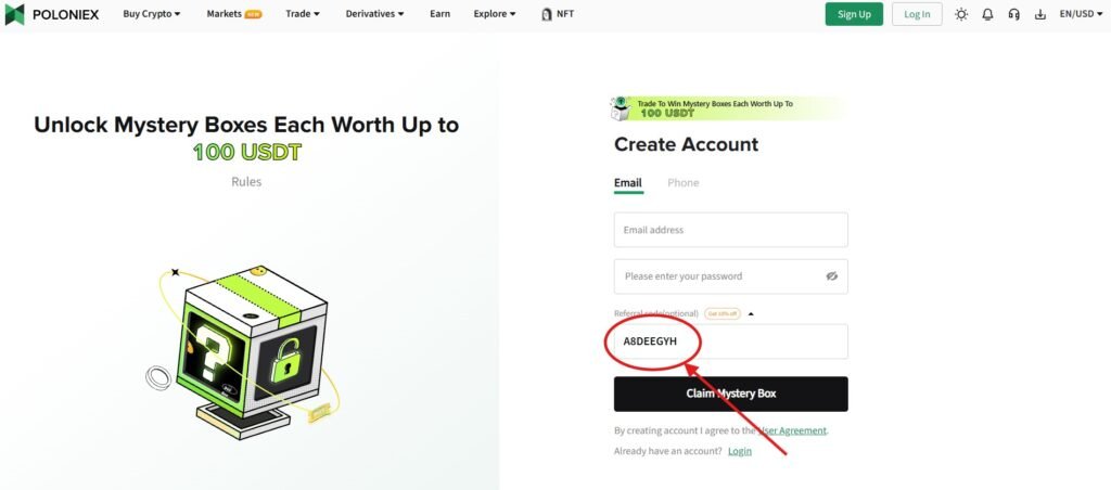 How Does the Poloniex Referral Code "A8DEEGYH" Work?