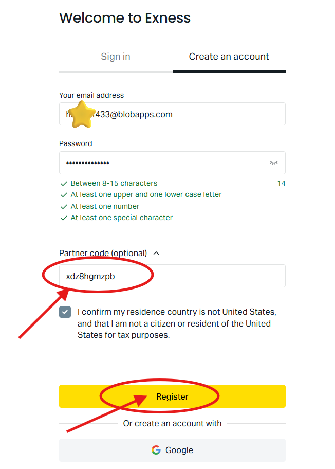 How to Use Exness Partner Code "xdz8hgmzpb"
