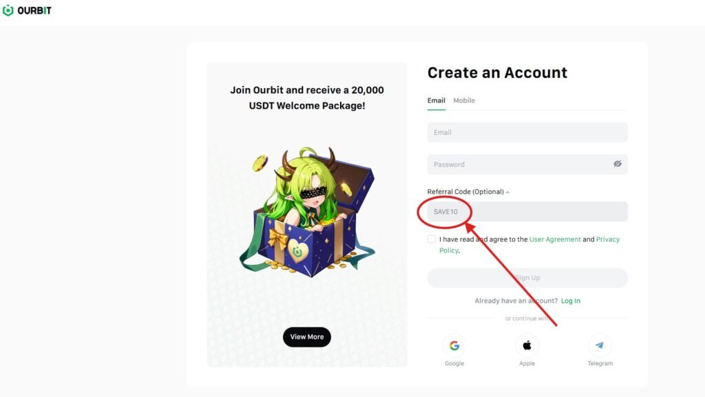 How Does the Ourbit Referral Code “SAVE10” Work?